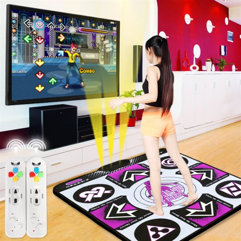 跳舞体感游戏家用毯机电视接口单人无线厅电玩儿童电脑专用感应垫