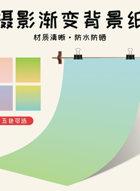 绿色粉色紫色渐变拍照背景纸摄影背景H板大尺寸美食静物摄影道具