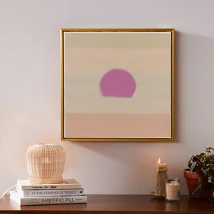 二狗姑娘 安迪沃霍尔日落日出 沙发背景墙客厅玄关挂画装饰画墙面