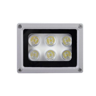 夜视LED灯 6灯摄像头补光灯10W 灌胶高亮度 监控补光灯白光AC24v