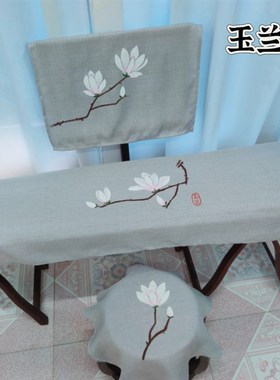 手绘古风古筝罩素雅古典古筝盖布防尘罩163通用古筝盖布古琴盖布