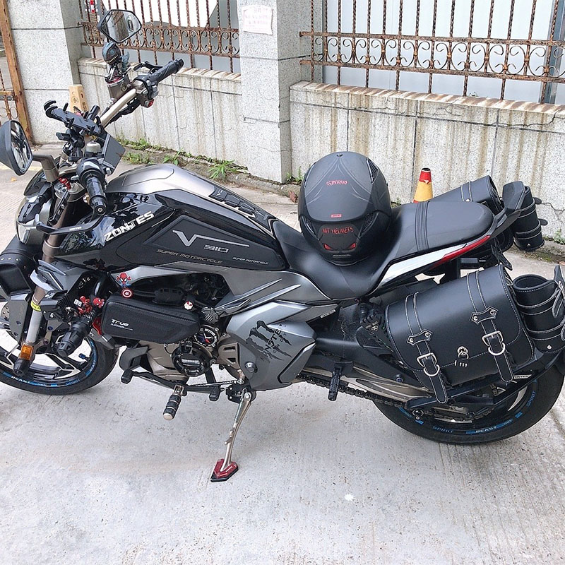 适用于贝纳利502C升仕310V 350V1边包侧边箱改装保险杠靠背挂包