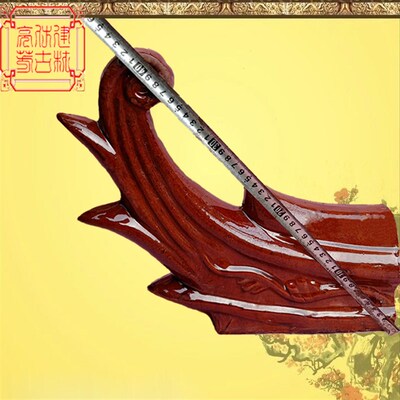 仿古琉璃瓦翘角全瓷屋顶建筑用陶瓷瓦片琉璃瓦配件新X农村别墅瓦