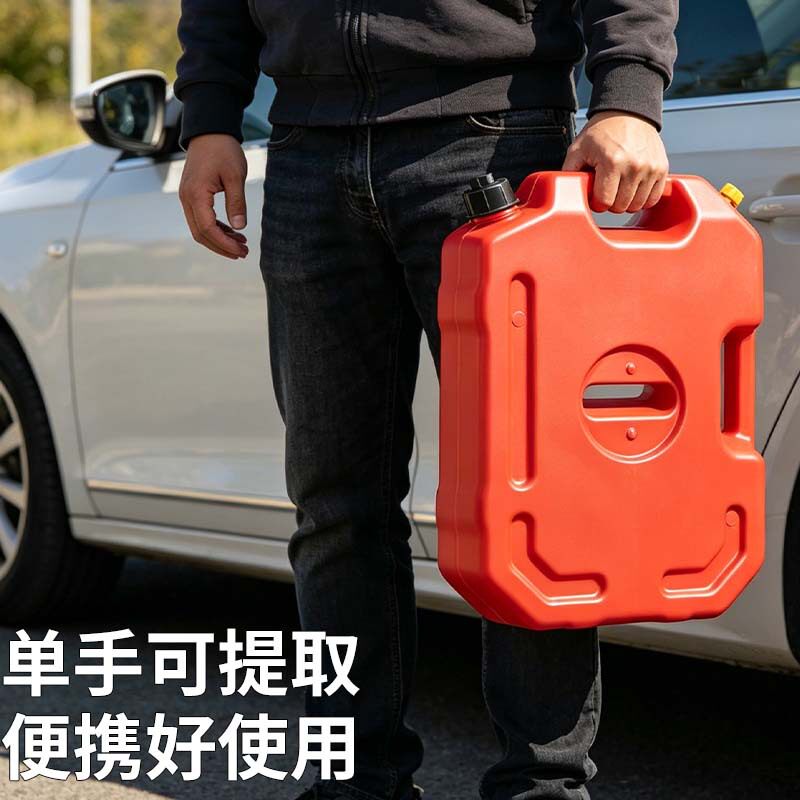 厂家 工程塑料10L汽油桶 防静电防爆便携式车载应急备用加油壶