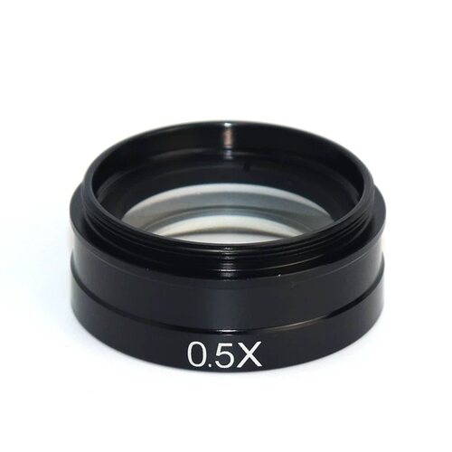 用于0745/WD100单筒镜头增倍工业显微镜头辅助物镜0.3X/0.5X/2X