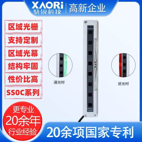 骁锐SS0S系列光栅区域防护喷涂区域安全光栅防爆区域安装安全光栅