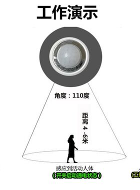 排体扇换气扇抽机风自动感应开关固定10分钟延时人风红外 明装开