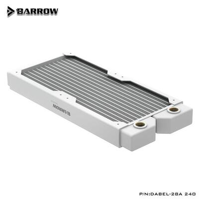 Barr单w 高密度o波紫铜水e排28MM厚DIY电脑散热器 Dab冷l-28a 240