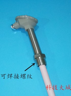 S型铂铑热电偶WRP-13q0/230/0-1600度高温刚玉管热电偶温度传感器