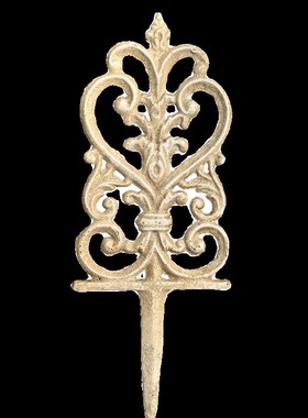 铸铁复古做旧小栅栏围栏装饰花片花坛围边花园庭院园艺装饰品杂货