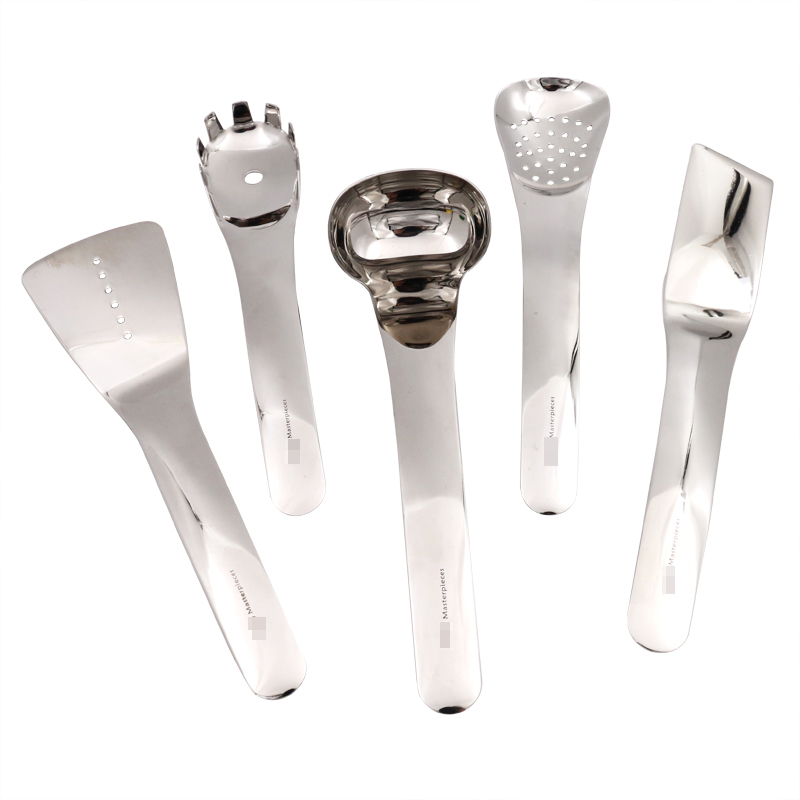 O家设计感304不锈钢汤勺分汤勺煎铲漏铲粉抓漏勺意粉勺锅铲炒菜铲