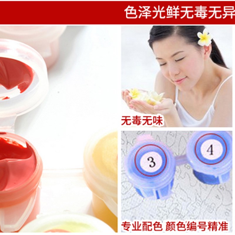 数字油画diy减压画客厅手工填色人物油彩画Frida Kahlo弗里达卡罗