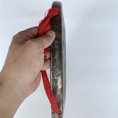 纯手工36~40cm青铜抄锣纯铜矮边花纹锣响铜低音锣穿山响老铜大锣