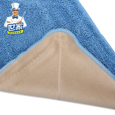 世家拖把配布平板拖把通用型替换布夹固式毛巾合金王子吸水拖布头