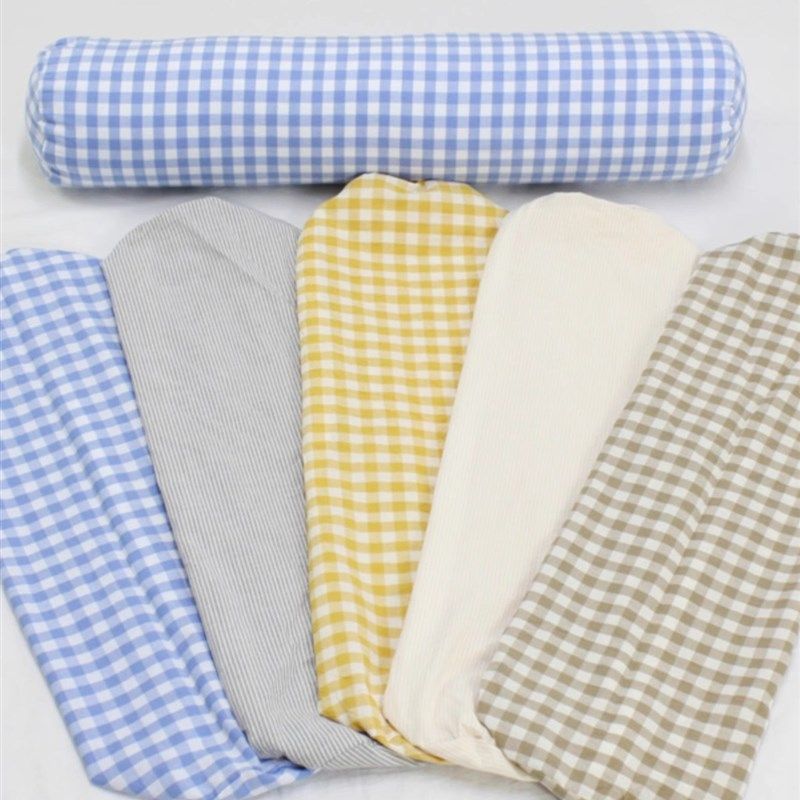 枕套圆柱形水洗棉颈椎枕抱枕套可定制尺寸亲肤长条糖果枕套不含芯