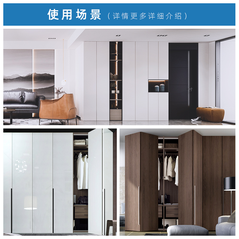 无下轨衣柜折叠门五金配件衣帽A间推拉移门滑轨对折柜门导轨吊滑