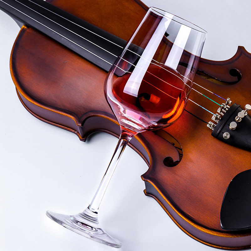 无铅水晶玻璃红酒杯高脚葡萄酒杯架欧式挂架酒具家用套装6只大号