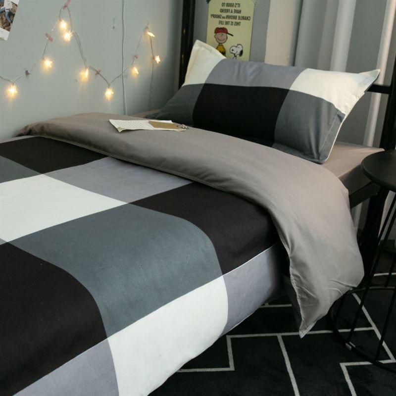 学生1米2床上宿舍床单被套三件套一米二单人被罩寝室男生大学