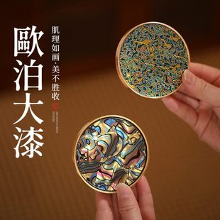 大漆线香炉铜香炉线香底座线香香插香座香托檀香熏香炉高级感香盘