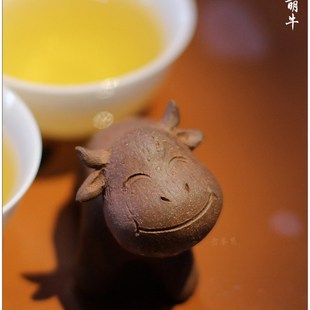 【赵桂波 牛宠】古陶老茶鬼 纯手工 小萌牛K 茶桌摆件 软萌治愈