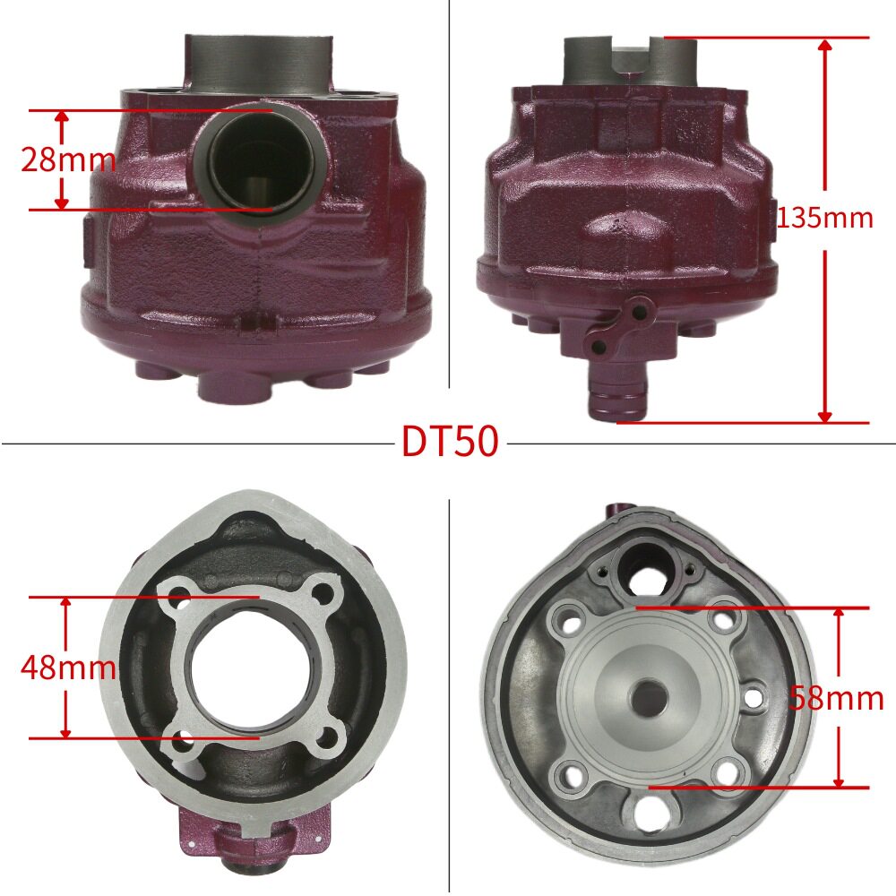 摩托车缸体套件活塞适用YAMAHA AM6 RS50 49mm 9919250 dt50气缸