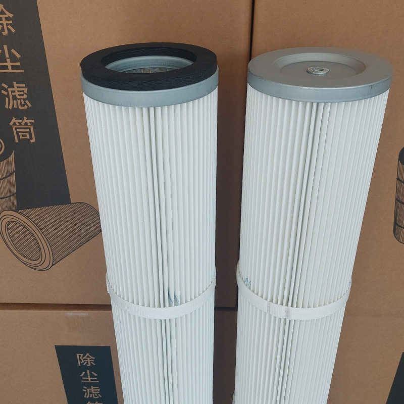 除尘滤筒出口工业滤芯椭圆滤清器杂质粉尘过滤器聚酯纤维折叠滤筒