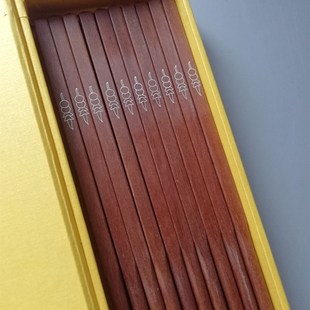 潍坊特色红木嵌银丝筷子 葫芦兰中花国结 礼盒传统工艺品结婚礼品