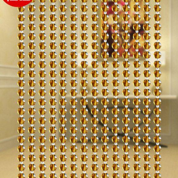 依古拉水晶珠帘门帘客厅门帘屏风成品水晶帘隔断玄关窗帘卧室 519