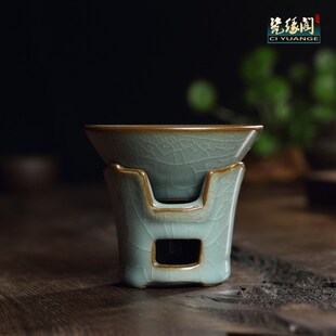 青陶茶漏瓷瓷茶滤茶叶龙滤器滤网茶斗过泉市功夫茶具配件泡茶隔器