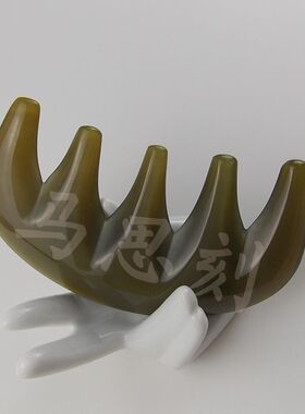 天然白水牛角梳齿五经梳梳大号头部按摩防脱发白发宽齿络子头疗