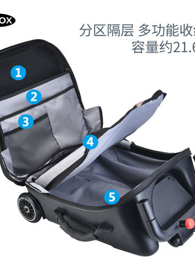 懒人行李箱儿童可坐箱骑拉杆箱可上娃机遛飞箱宝宝旅行可可拆卸