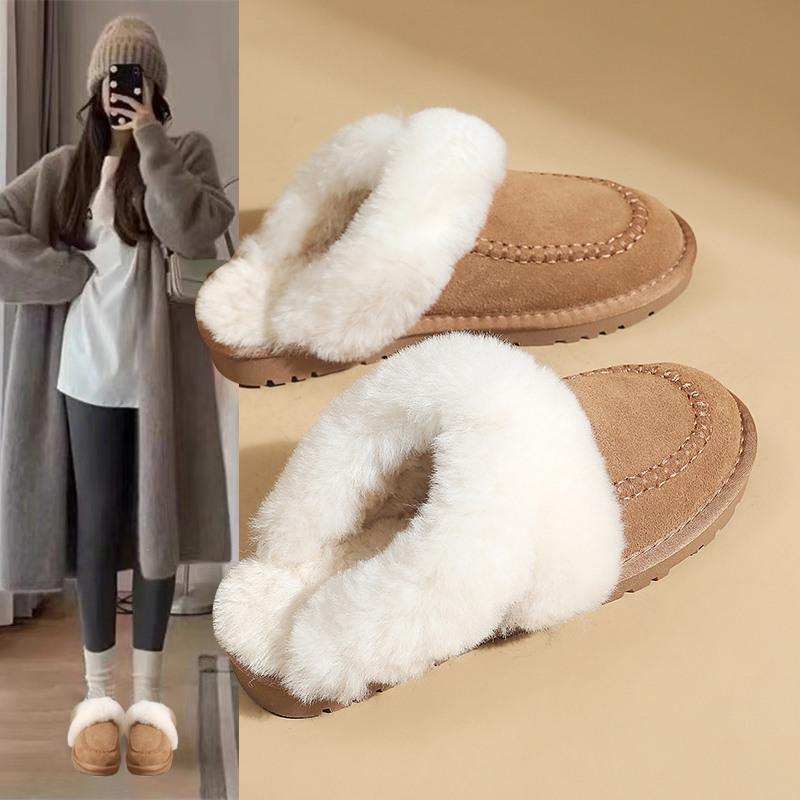 2025新款毛绒雪地靴冬季加绒保暖