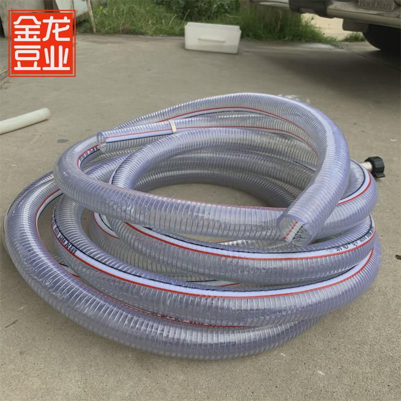 适用pvc钢丝软管耐高温加厚塑料管管透明水管耐油管子抽豆浆管新
