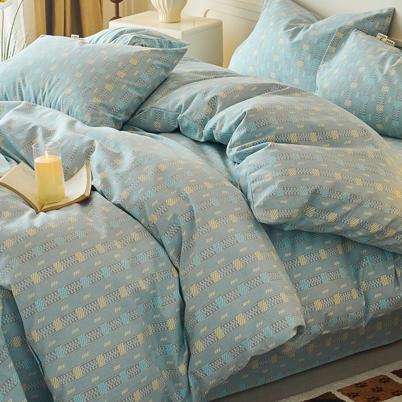 2025新款100老粗布被套单件单人全棉150x200x230单独被罩1米5