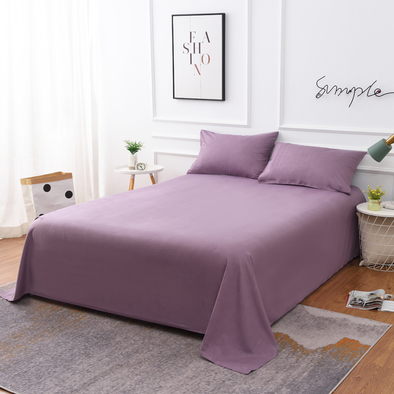 床单单件纯色风150x200x230米学生宿舍床单人床单双人