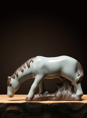 陶瓷小摆件鱼缸E装饰品茶宠花宠