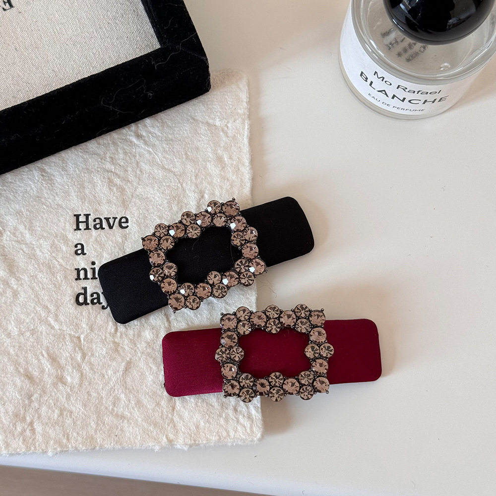 韩国小众新年红色满钻轻奢边夹掰掰夹侧边刘海感发夹头饰配饰,饰品/流行首饰/时尚饰品新,民族风发饰,淘宝优惠券,粉丝福利购,淘宝优惠卷