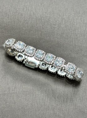 逆爱池骋吴所畏同款方糖E锆石方形手链慕Ter