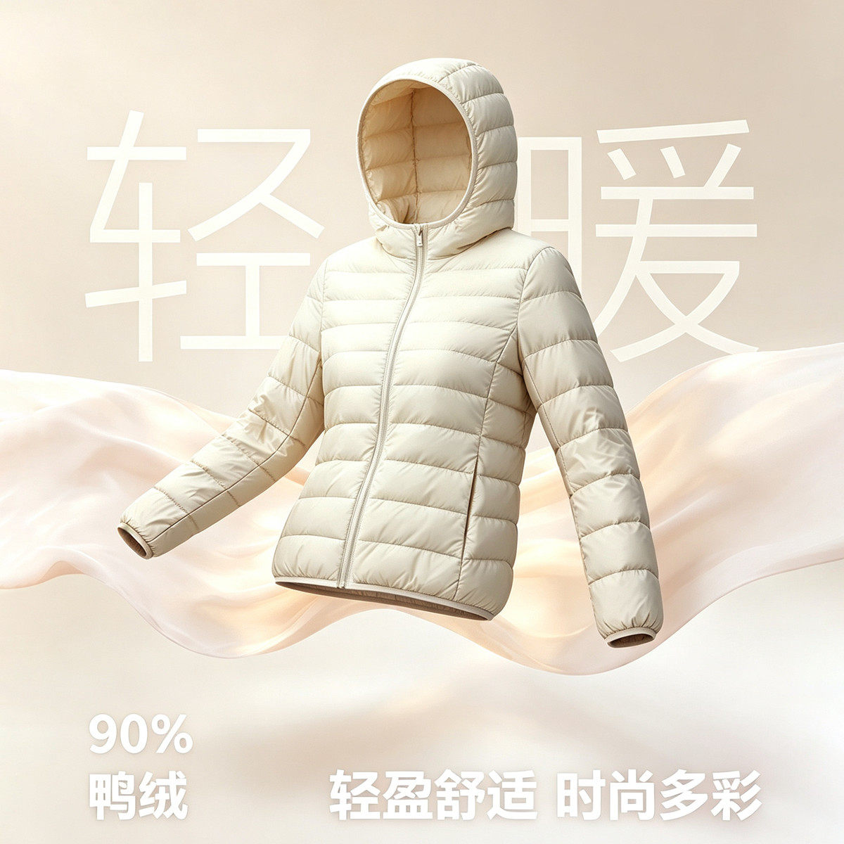 雪中飞女秋冬轻薄小个子羽绒服