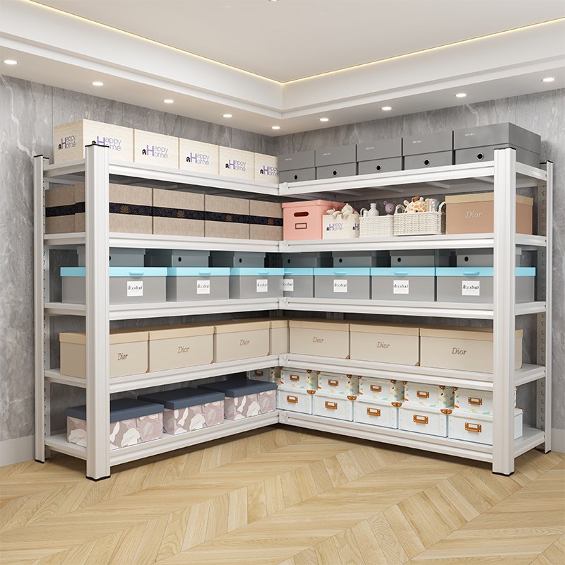 家用L型置物架多层厨房阳台转角B杂物架拐角货架直角收纳架展示架