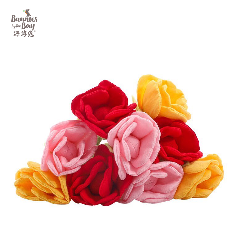 海湾兔by手工玫瑰花布艺玩具偶情人节520礼物送女友
