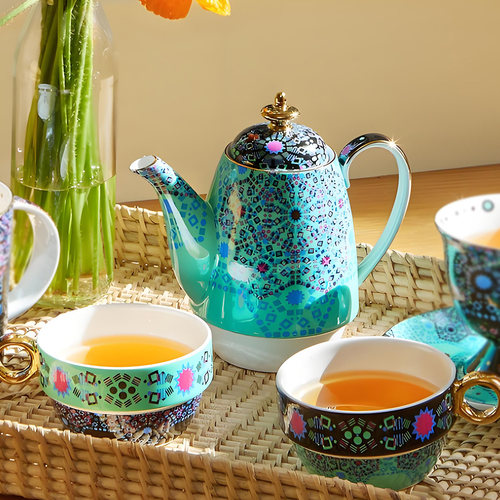 T2摩洛哥水晶双人茶壶套装
