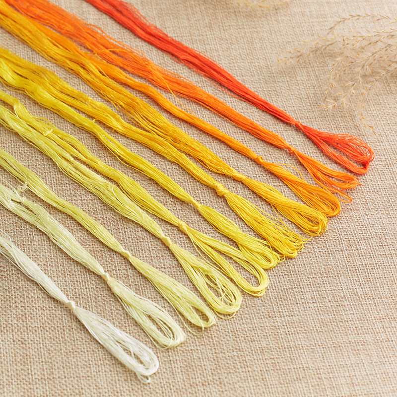 138号中国红色系苏绣DIY真丝绣花线 手工刺绣桑蚕丝苏绣常用色系