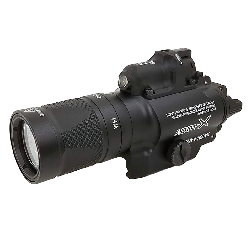 X300U/X300V/X400U/X400V下挂强光爆闪手电筒LED红镭射激光指示器