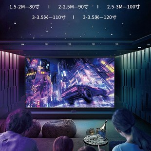菲梵士菲涅尔抗光幕布硬屏投影仪家用超高清客厅一体电视壁挂墙中