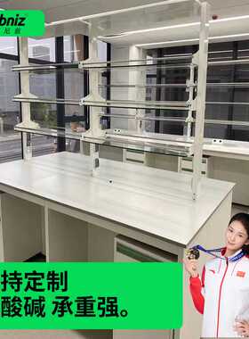 厂家直销实验台钢木实验室操作学校实验理化板全钢化验室防腐桌子