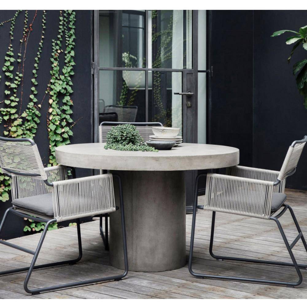 美式乡村工业风混凝土茶几设计师创意水泥餐桌样板房简约咖啡桌