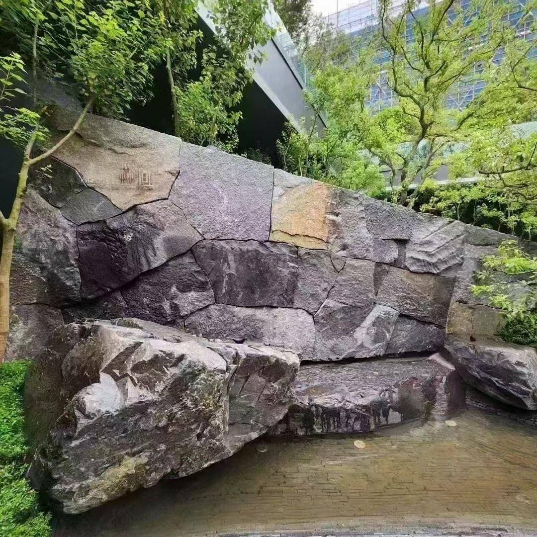 中国黑景墙园林景观石头庭院景观造景假山室内外中国源厂家