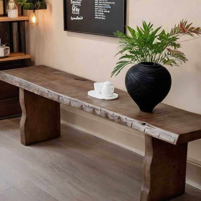 侘寂风原木不规则家用门口换鞋凳服装店简约靠墙长条北欧实木长凳,鲜花速递/花卉仿真/绿植园艺,其它园艺用品,淘宝优惠券,粉丝福利购,淘宝优惠卷