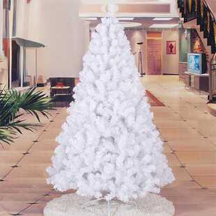 跨境白色圣诞树加密人造仿真豪华pvc材质0.6M0.9M1.2米大型聖誕樹